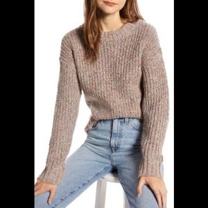 Something Navy Crewneck Slouchy Sweater